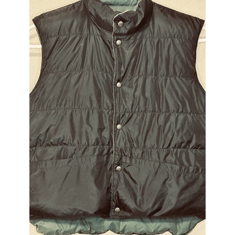 Herter's Reversible Puffer Downs Vest XL Men's Black /Green